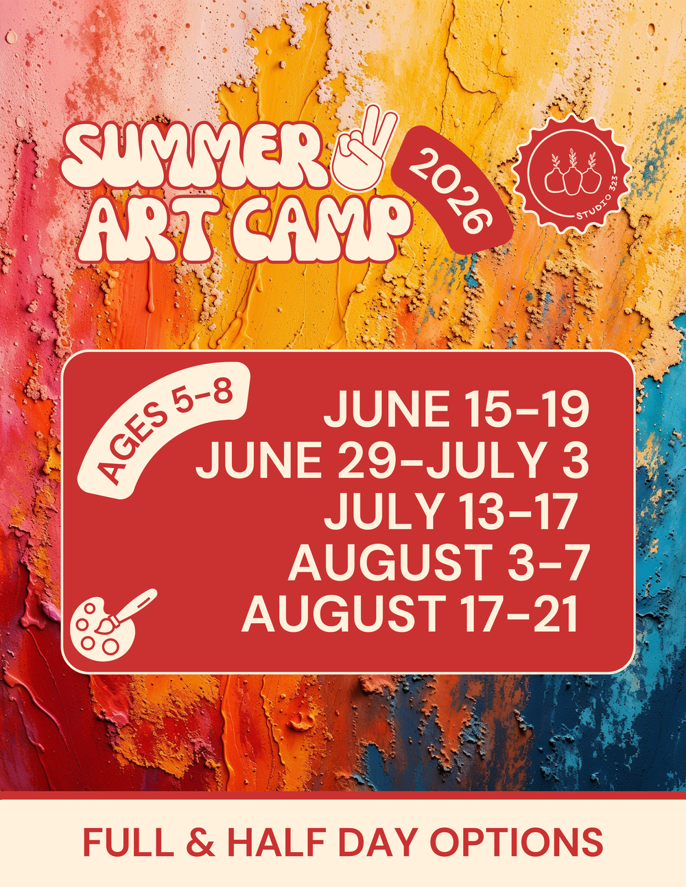 2026 Summer Art Camp | Ages 5-8 | Process Art | Phoenixville PA